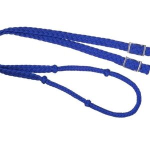 Vibrant Blue Barrel Reins